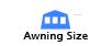 Awning size